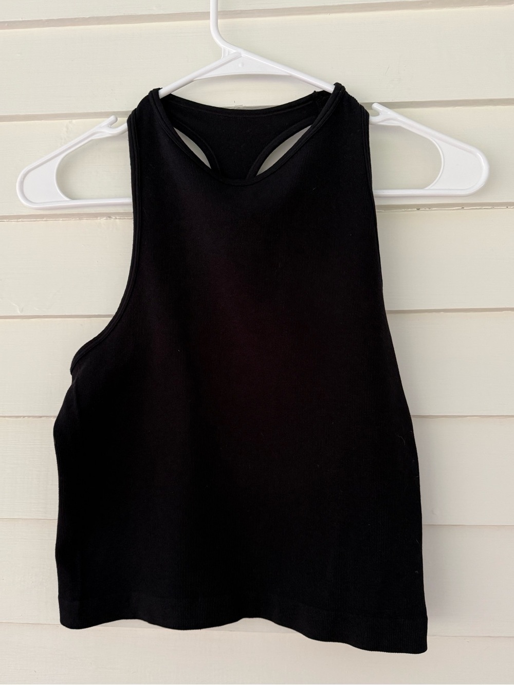 Free People Intimately Black Ribbed Racerback Tank Top Medium